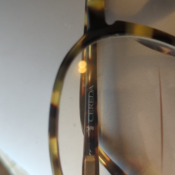 Vintage Cereda tortoise shell glasses frames. Brown yellow black. - Picture 2 of 4